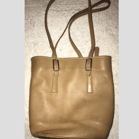 COACH Legacy Vintage Beige Brown Leather Bag - Picture 2 of 3